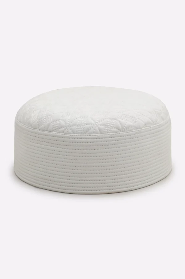 White Prayer Cap For Men