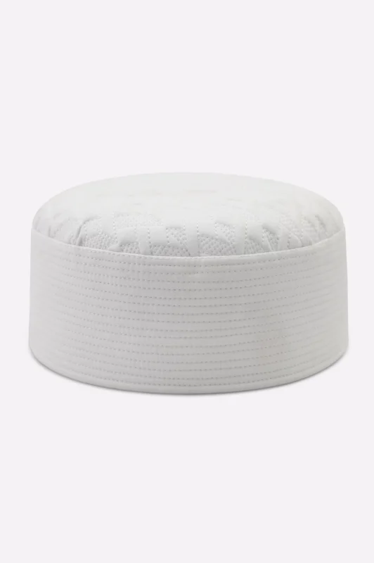 White Prayer Cap For Men