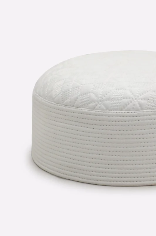 White Prayer Cap For Men