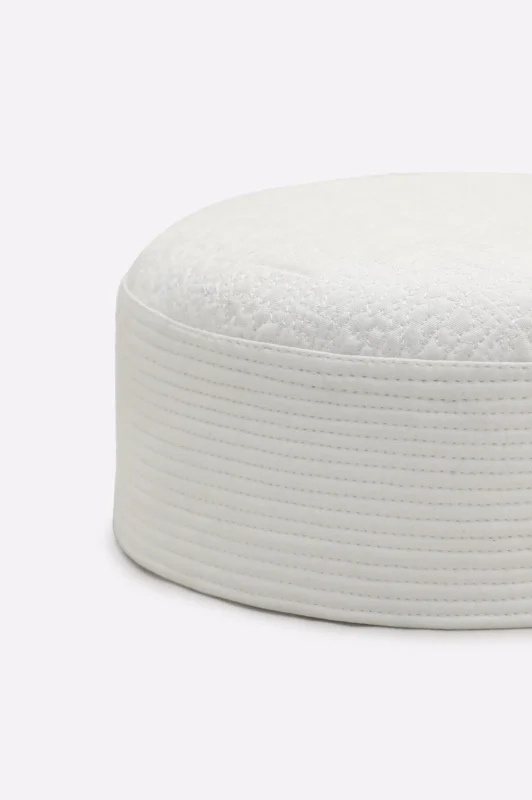 White Prayer Cap For Men