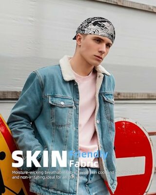 100% cotton Bandana Neck Scarf for Men & Women