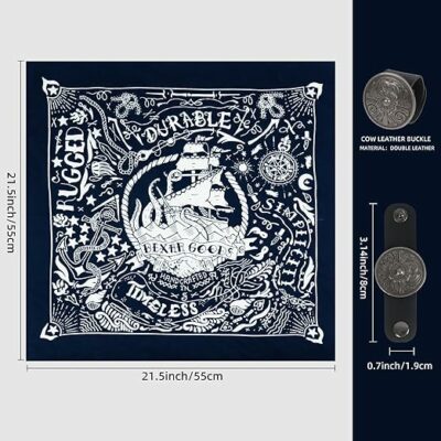 100% cotton Bandana Neck Scarf for Men & Women
