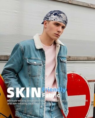 100% cotton Bandana Neck Scarf for Men & Women