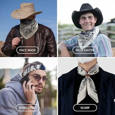 100% cotton Bandana Neck Scarf for Men & Women