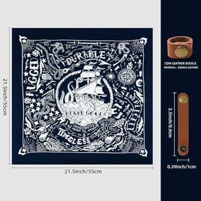 100% cotton Bandana Neck Scarf for Men & Women