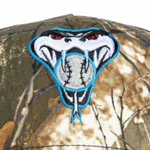 A-FRAME ARIZONA DIAMONDBACKS INAUGURAL PATCH SNAKEHEAD SNAPBACK TRUCKER HAT