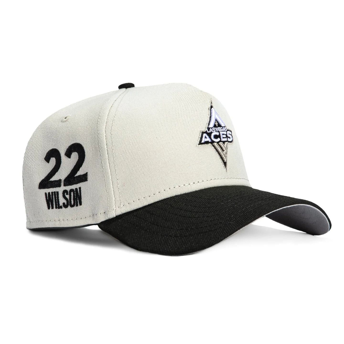 A-FRAME LAS VEGAS ACES A'JA WILSON #22 PATCH SNAPBACK HAT