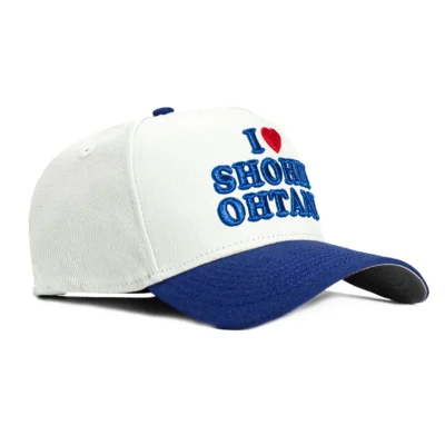 A-FRAME LOS ANGELES DODGERS I HEART SHOHEI OHTANI SNAPBACK HAT