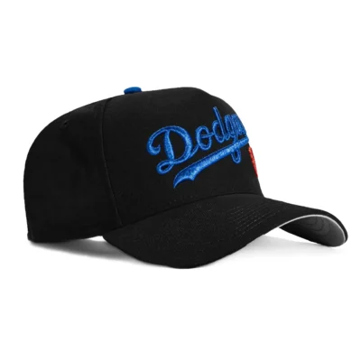 A-FRAME LOS ANGELES DODGERS SCRIPT 8 SNAPBACK HAT