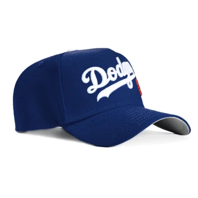 A-FRAME LOS ANGELES DODGERS SCRIPT 8 SNAPBACK HAT