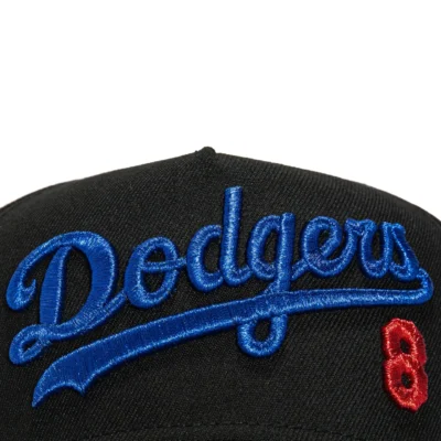 A-FRAME LOS ANGELES DODGERS SCRIPT 8 SNAPBACK HAT