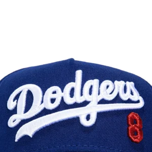 A-FRAME LOS ANGELES DODGERS SCRIPT 8 SNAPBACK HAT