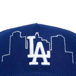 A-FRAME LOS ANGELES DODGERS SKYLINE SNAPBACK HAT