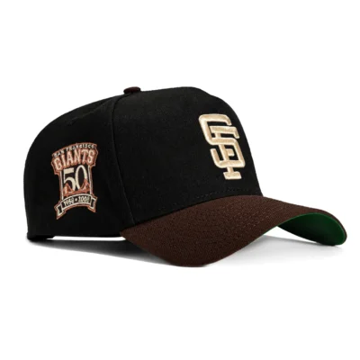 A-FRAME SAN FRANCISCO GIANTS 50TH ANNIVERSARY PATCH SNAPBACK HAT