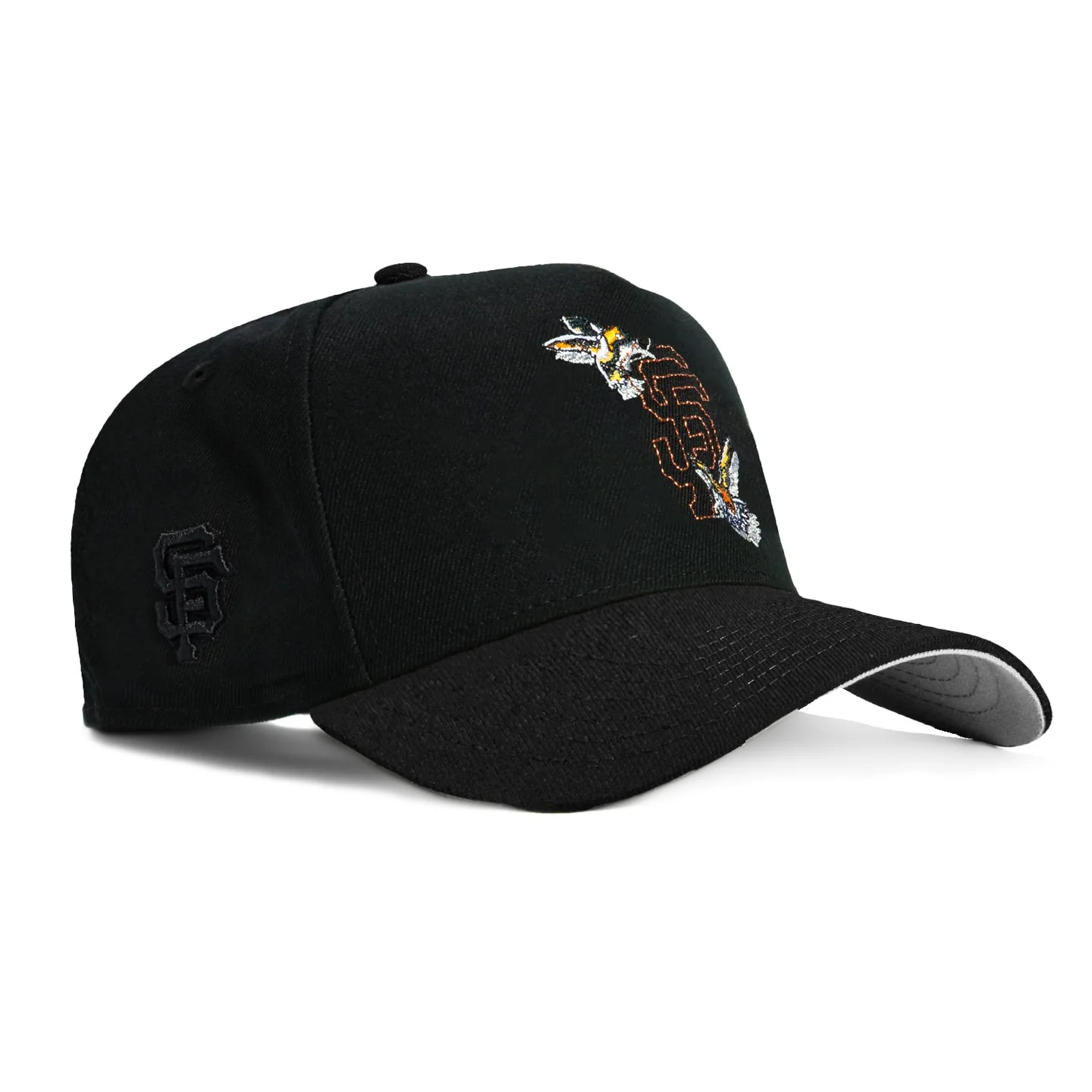 A-FRAME SAN FRANCISCO GIANTS LOGO PATCH BIRD STITCH SNAPBACK HAT