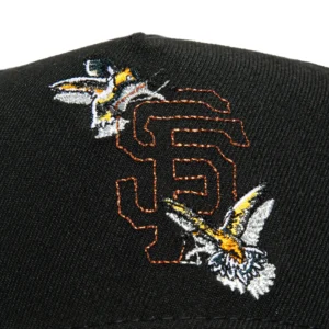 A-FRAME SAN FRANCISCO GIANTS LOGO PATCH BIRD STITCH SNAPBACK HAT