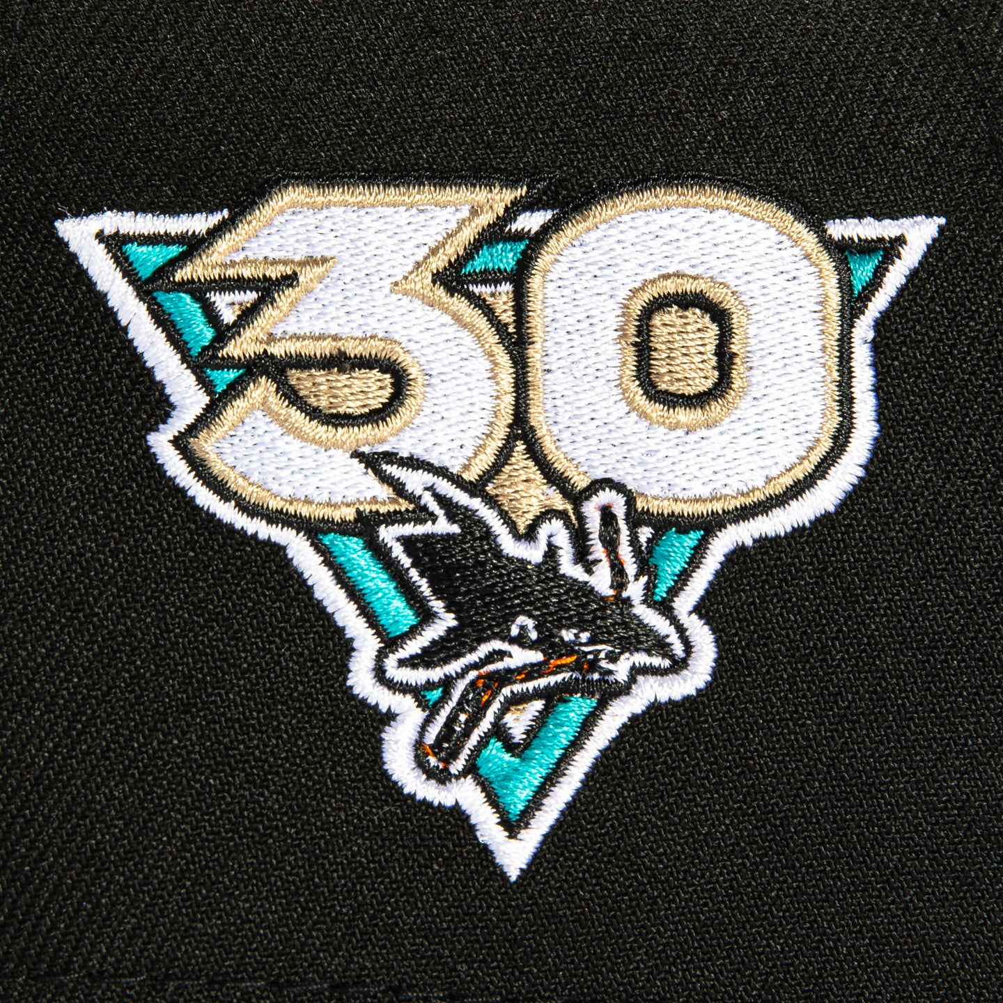 A-FRAME SAN JOSE SHARKS 30TH ANNIVERSARY PATCH SNAPBACK HAT