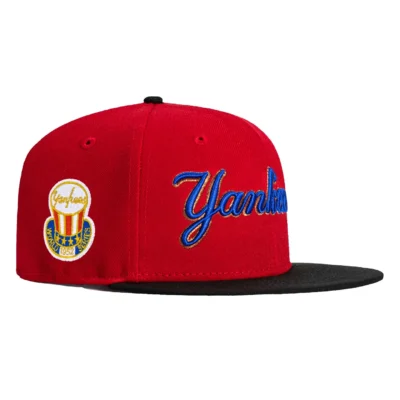 AMUSEMENT PARK NEW YORK YANKEES 1952 WORLD SERIES PATCH SCRIPT HAT
