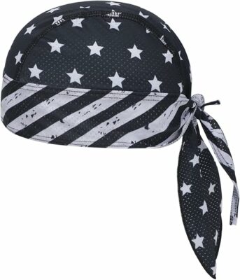American Flag Pirate Bandana Skull Cap for Men and Women