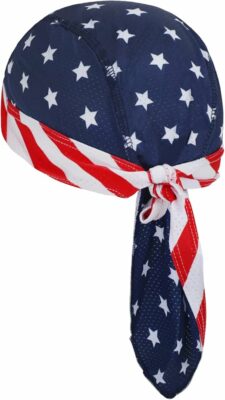 American Flag Pirate Bandana Skull Cap for Men and Women