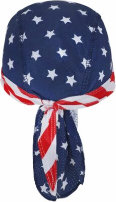 American Flag Pirate Bandana Skull Cap for Men and Women