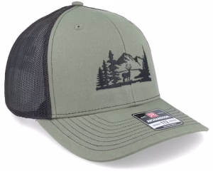 Buck Nature Silhouette 112 Split LodenBlack Trucker - Wild Spirit