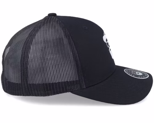 Cap Man Black Trucker - Bearded Man
