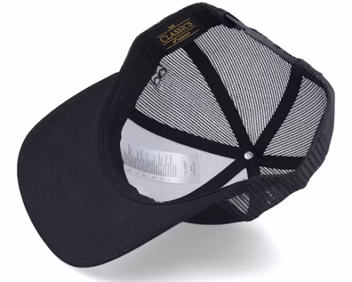 Cap Man Black Trucker - Bearded Man