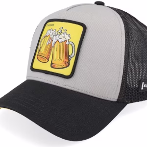 Cocktails Cheers GreyBlack Trucker - Capslab