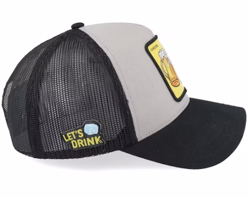Cocktails Cheers GreyBlack Trucker - Capslab