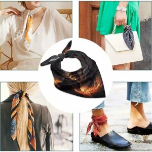 Cool Fire Dragon Silk Bandana for Women Men