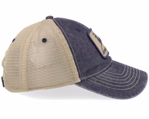 CottonPoly Mesh IvoryNavy Trucker - John Deere