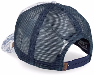 Deer Pattern WhiteNavy A-Frame Trucker - Djinns