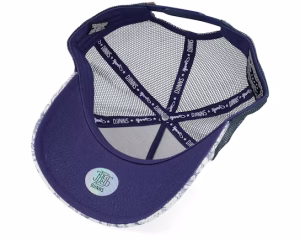 Deer Pattern WhiteNavy A-Frame Trucker - Djinns