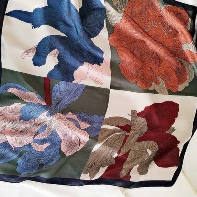 FONYVE Silk Head Scarf for Women