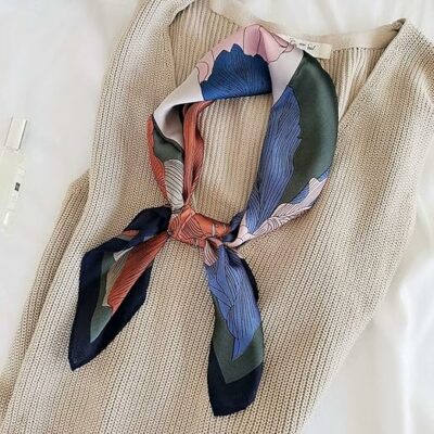 FONYVE Silk Head Scarf for Women