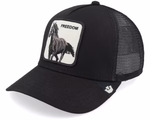 Freedom Horse Grit Void Black A-Frame Trucker - Goorin