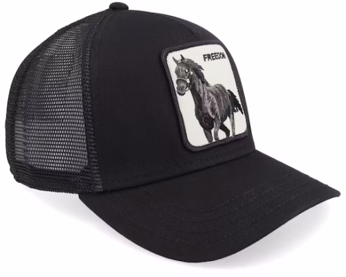 Freedom Horse Grit Void Black A-Frame Trucker - Goorin