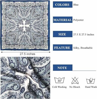 Hair Wrap Neck Scarf Bandana for Women