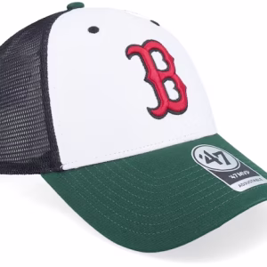 Boston Red Sox Branson Tri Tone MVP Mesh Black/Forrest/White Trucker - 47 Brand