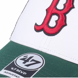 Boston Red Sox Branson Tri Tone MVP Mesh Black/Forrest/White Trucker - 47 Brand