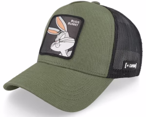 Alternative view of Hatstore Exclusive x Bugs Bunny Forest Green Looney Tunes Trucker - Capslab