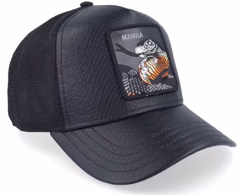 Hatstore Exclusive x Mamba #5 Black Snakeskin A-Frame Trucker - Goorin Bros