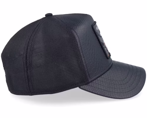 Hatstore Exclusive x Mamba #5 Black Snakeskin A-Frame Trucker - Goorin Bros