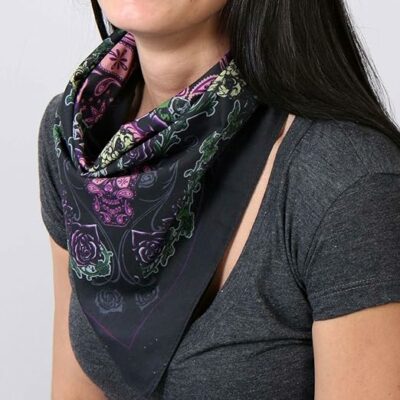Hot Leathers Paisley Skull Bandana