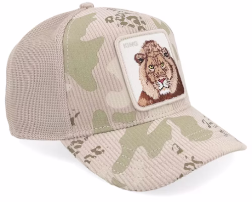 King Camo Corduroy Camo Biscuit A-Frame Trucker - Goorin