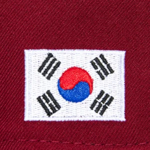 LOS ANGELES DODGERS KOREA FLAG PATCH KOREAN SCRIPT HAT