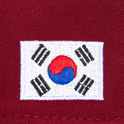 LOS ANGELES DODGERS KOREA FLAG PATCH KOREAN SCRIPT HAT