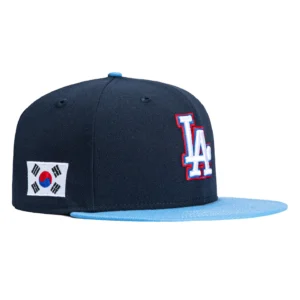 LOS ANGELES DODGERS KOREAN FLAG PATCH HAT