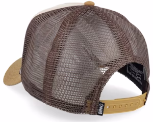 Lazy Barista BeigeCremeBrown A-Frame Trucker - Djinns